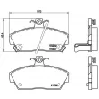 Jeu de 4 plaquettes de frein avant BREMBO P 28 019 - Visuel 2