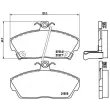 Jeu de 4 plaquettes de frein avant BREMBO P 28 020 - Visuel 2