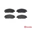 Jeu de 4 plaquettes de frein avant BREMBO P 28 021 - Visuel 1