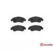 Jeu de 4 plaquettes de frein avant BREMBO P 28 024 - Visuel 1