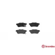 Jeu de 4 plaquettes de frein arrière BREMBO P 28 025 - Visuel 1
