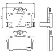 Jeu de 4 plaquettes de frein arrière BREMBO P 28 027 - Visuel 2