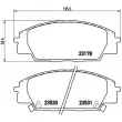 Jeu de 4 plaquettes de frein avant BREMBO P 28 032 - Visuel 2