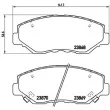 Jeu de 4 plaquettes de frein avant BREMBO P 28 035 - Visuel 2