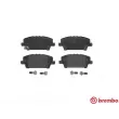 Jeu de 4 plaquettes de frein avant BREMBO P 28 037 - Visuel 1