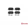 Jeu de 4 plaquettes de frein arrière BREMBO P 28 038 - Visuel 1