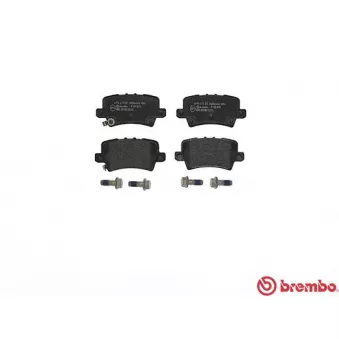Jeu de 4 plaquettes de frein arrière BREMBO P 28 038