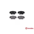 Jeu de 4 plaquettes de frein arrière BREMBO P 28 040 - Visuel 1