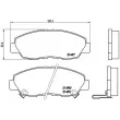 Jeu de 4 plaquettes de frein avant BREMBO P 28 042 - Visuel 2