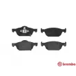 Jeu de 4 plaquettes de frein avant BREMBO P 28 044 - Visuel 1