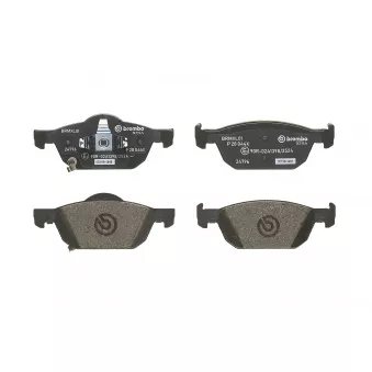 Jeu de 4 plaquettes de frein avant BREMBO P 28 044X