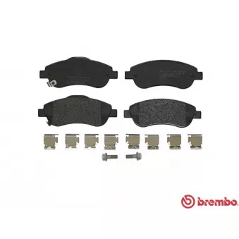 Jeu de 4 plaquettes de frein avant BREMBO P 28 045