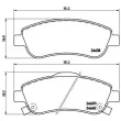 Jeu de 4 plaquettes de frein avant BREMBO P 28 045X - Visuel 2