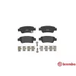Jeu de 4 plaquettes de frein arrière BREMBO P 28 046 - Visuel 1