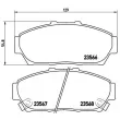 Jeu de 4 plaquettes de frein avant BREMBO P 28 048 - Visuel 2