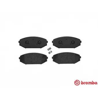 Jeu de 4 plaquettes de frein avant BREMBO P 28 049