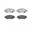 Jeu de 4 plaquettes de frein avant BREMBO P 28 050X - Visuel 1