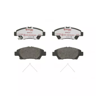 Jeu de 4 plaquettes de frein avant BREMBO P 28 050X
