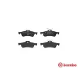 Jeu de 4 plaquettes de frein arrière BREMBO P 28 070 - Visuel 1