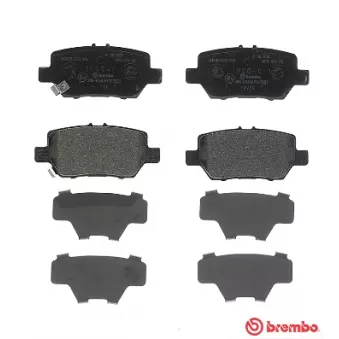 Jeu de 4 plaquettes de frein arrière BREMBO P 28 078