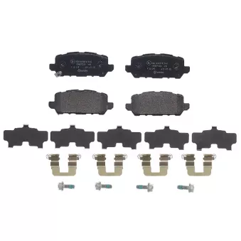 Jeu de 4 plaquettes de frein arrière BREMBO