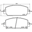 Jeu de 4 plaquettes de frein avant BREMBO P 28 098 - Visuel 2