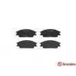 Jeu de 4 plaquettes de frein avant BREMBO P 30 001 - Visuel 1