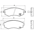 Jeu de 4 plaquettes de frein avant BREMBO P 30 002 - Visuel 2