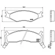 Jeu de 4 plaquettes de frein avant BREMBO P 30 006 - Visuel 2