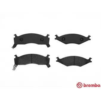 Jeu de 4 plaquettes de frein avant BREMBO