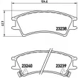 Jeu de 4 plaquettes de frein avant BREMBO P 30 011 - Visuel 2