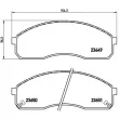 Jeu de 4 plaquettes de frein avant BREMBO P 30 012 - Visuel 2