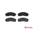 Jeu de 4 plaquettes de frein avant BREMBO P 30 012 - Visuel 1