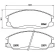 Jeu de 4 plaquettes de frein avant BREMBO P 30 013 - Visuel 2