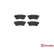 Jeu de 4 plaquettes de frein arrière BREMBO P 30 014 - Visuel 1