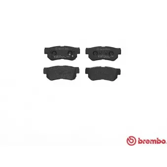 Jeu de 4 plaquettes de frein arrière BREMBO P 30 014