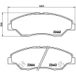 Jeu de 4 plaquettes de frein avant BREMBO P 30 015 - Visuel 2