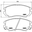 Jeu de 4 plaquettes de frein avant BREMBO P 30 018X - Visuel 2