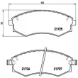 Jeu de 4 plaquettes de frein avant BREMBO P 30 022 - Visuel 2