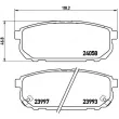 Jeu de 4 plaquettes de frein arrière BREMBO P 30 023 - Visuel 2