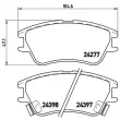Jeu de 4 plaquettes de frein avant BREMBO P 30 027 - Visuel 2