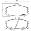 Jeu de 4 plaquettes de frein avant BREMBO P 30 029 - Visuel 2
