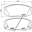 Jeu de 4 plaquettes de frein avant BREMBO P 30 031 - Visuel 2