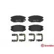 Jeu de 4 plaquettes de frein avant BREMBO P 30 031 - Visuel 1