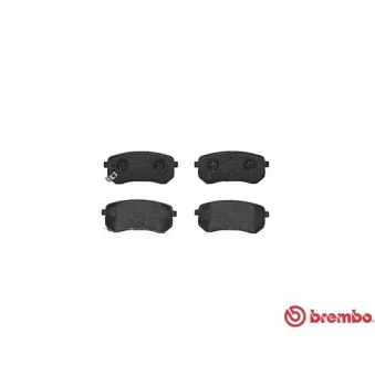 Jeu de 4 plaquettes de frein arrière BREMBO