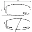 Jeu de 4 plaquettes de frein avant BREMBO P 30 034 - Visuel 2