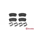 Jeu de 4 plaquettes de frein arrière BREMBO P 30 035 - Visuel 1