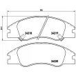 Jeu de 4 plaquettes de frein avant BREMBO P 30 042 - Visuel 2