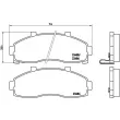 Jeu de 4 plaquettes de frein avant BREMBO P 30 044 - Visuel 2