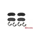 Jeu de 4 plaquettes de frein avant BREMBO P 30 045 - Visuel 1